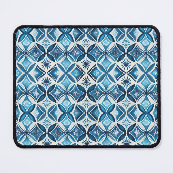 Item preview, Blue symmetrical boho patterns 60112 b designed and sold by pASob-dESIGN.