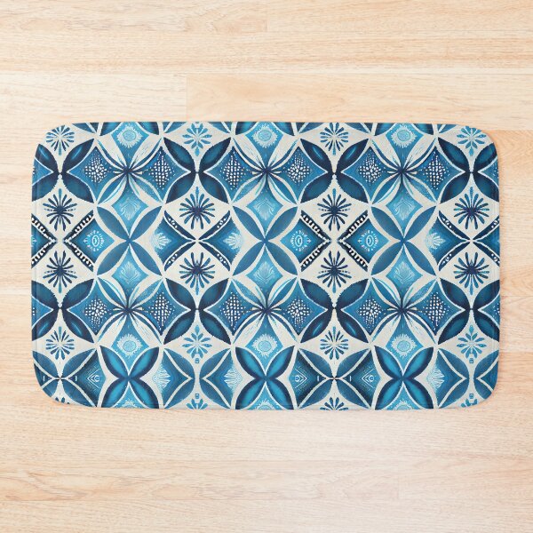 Item preview, Blue symmetrical boho patterns 60112 b designed and sold by pASob-dESIGN.