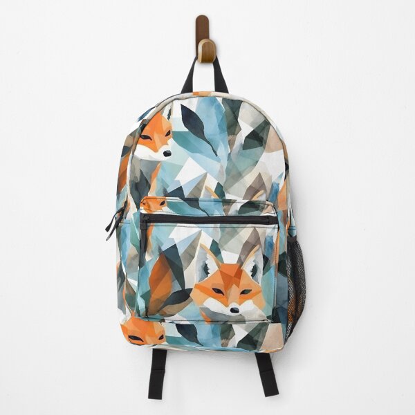 Item preview, Watercolored Fox Pattern Abstract Geometric Animals designed and sold by LynZorHome.