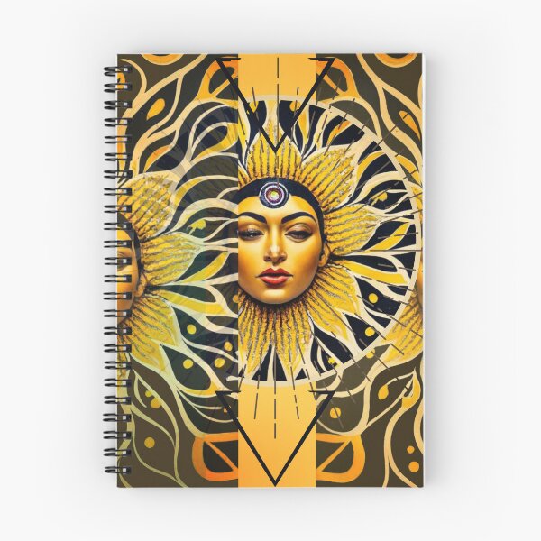 Item preview, Sunflower Woman, Solar Plexus Chakra, Yellow Chakra, Mystic designed and sold by HelenGie.