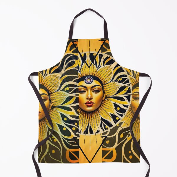 Item preview, Sunflower Woman, Solar Plexus Chakra, Yellow Chakra, Mystic designed and sold by HelenGie.