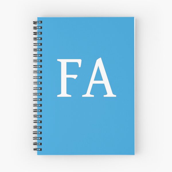 Item preview, FA Initials Monogram Elegant White Letters designed and sold by Jeallan Designs.
