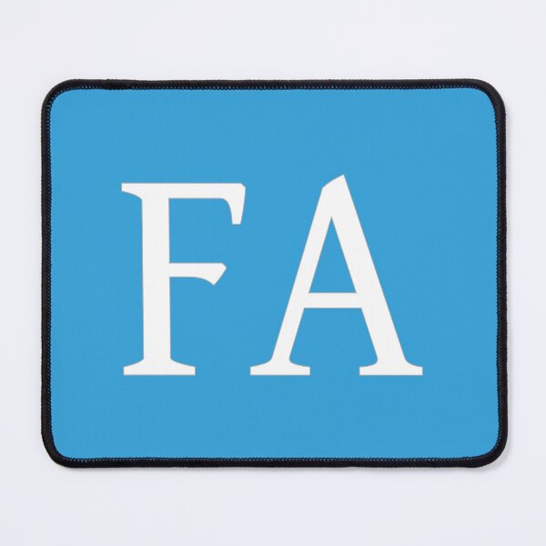 Item preview, FA Initials Monogram Elegant White Letters designed and sold by Jeallan Designs.