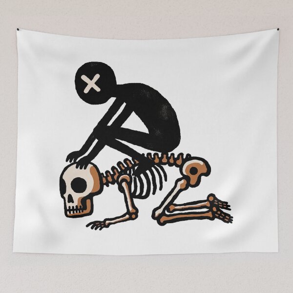 Item preview, Riding a skeleton - 80s New York Wave designed and sold by betes-etranges.