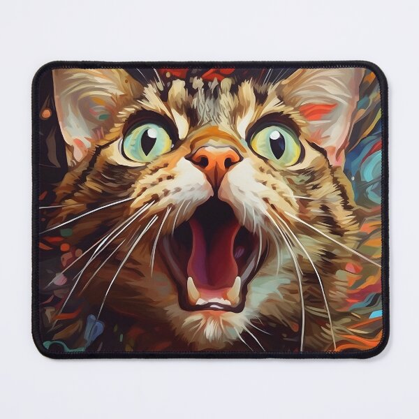 Item preview, Whimsical Cat: Surreal Cat Art Painting designed and sold by Jackflash2023.
