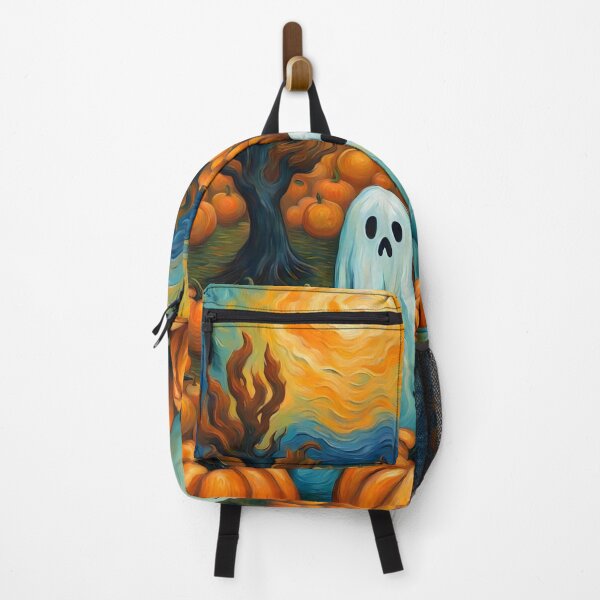 Item preview, Ghosts in Pumpkin field in Van Gogh style designed and sold by MadamEnne.