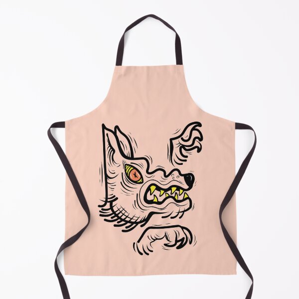 Item preview, Ravenous Wolf with merciless Eye growling designed and sold by Goofrik - Goofy Freaks.