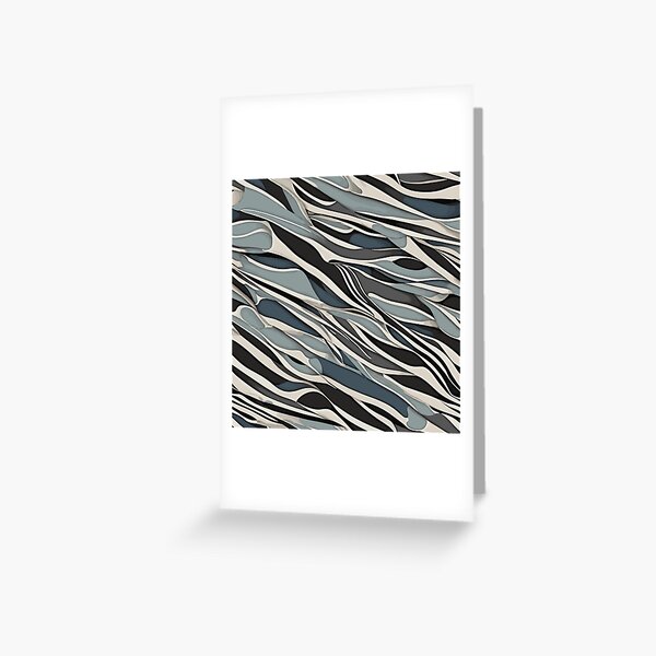 Item preview, Black and White Stripes and Curves on a Black Background, Ai designed and sold by Salahuddin190.