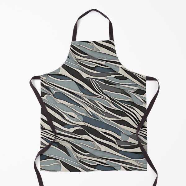 Item preview, Black and White Stripes and Curves on a Black Background, Ai designed and sold by Salahuddin190.