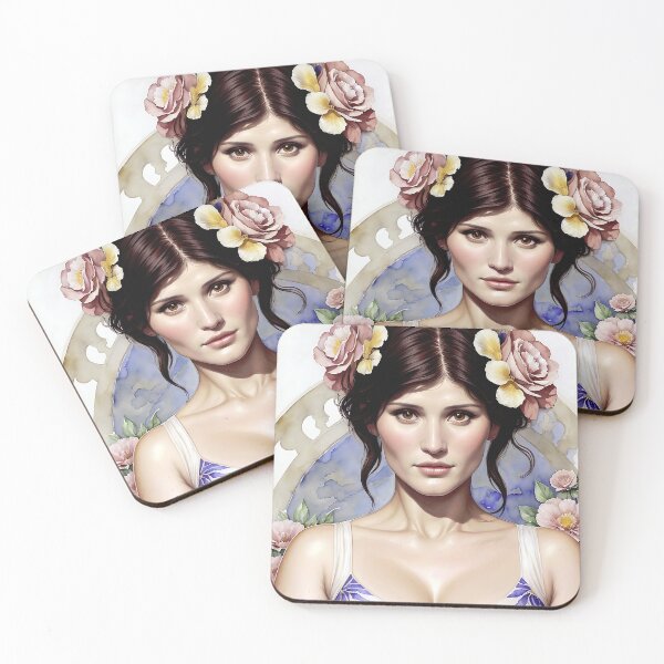 Item preview, Gemma Arterton with flowers designed and sold by bogfl.