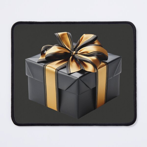 Item preview, Black Gift Box with Golden Ribbon designed and sold by Sketch-Shack.