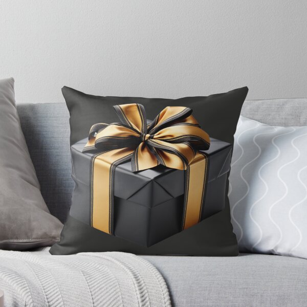 Item preview, Black Gift Box with Golden Ribbon designed and sold by Sketch-Shack.