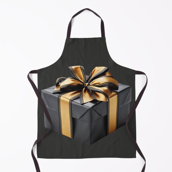 Item preview, Black Gift Box with Golden Ribbon designed and sold by Sketch-Shack.