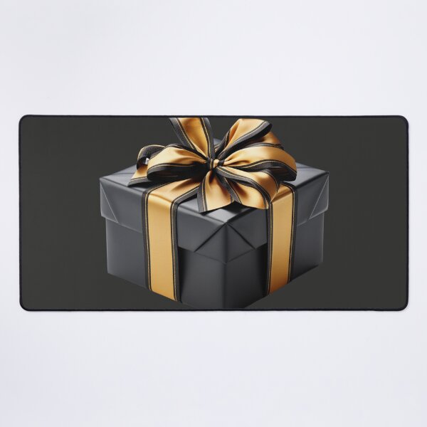 Item preview, Black Gift Box with Golden Ribbon designed and sold by Sketch-Shack.