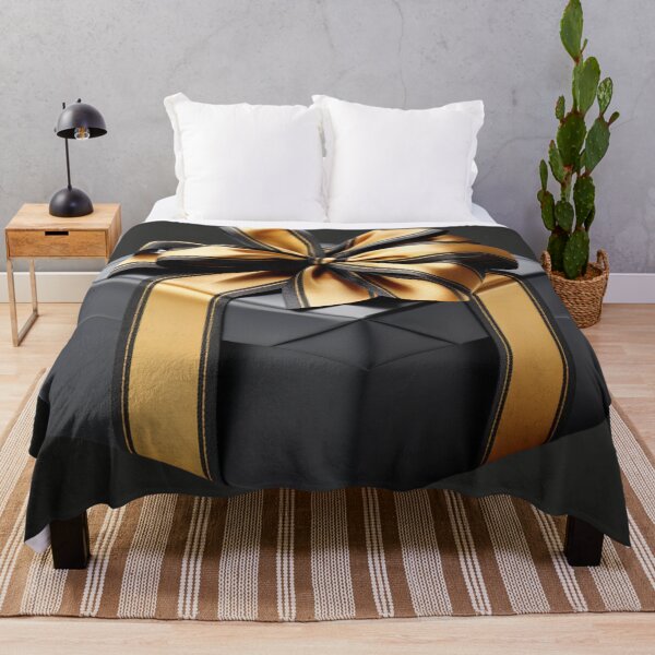 Item preview, Black Gift Box with Golden Ribbon designed and sold by Sketch-Shack.