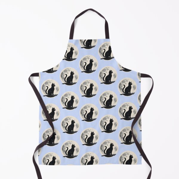 Item preview, black cat with moon designed and sold by Catophile.