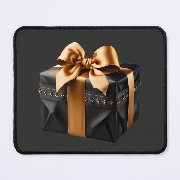 Item preview, Black Gift Box with Golden Ribbon designed and sold by Sketch-Shack.