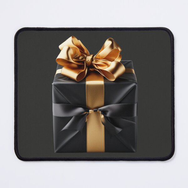 Item preview, Black Gift Box with Golden Ribbon designed and sold by Sketch-Shack.