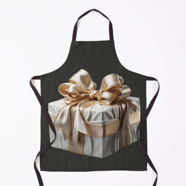 Item preview, White Gift Box with Golden Ribbon designed and sold by Sketch-Shack.