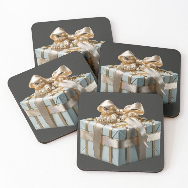 Item preview, White Gift Box with Golden Ribbon designed and sold by Sketch-Shack.