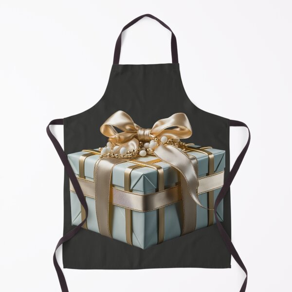 Item preview, White Gift Box with Golden Ribbon designed and sold by Sketch-Shack.