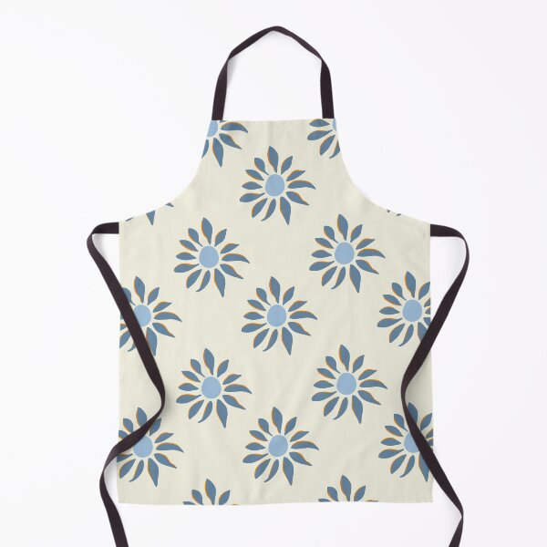 Item preview, Sunflowers Simple Minimal pattern in light blue color palette designed and sold by BrankaPD.
