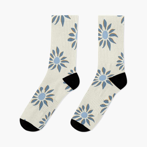 Item preview, Sunflowers Simple Minimal pattern in light blue color palette designed and sold by BrankaPD.