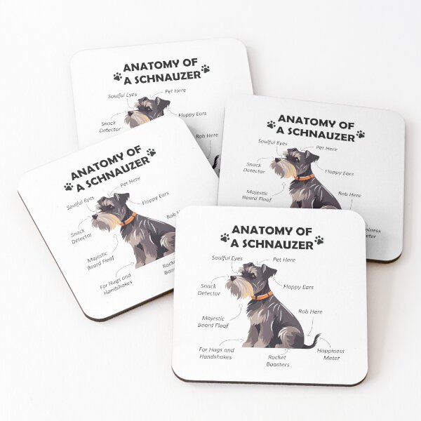 Item preview, Schnauzer Anatomy - Funny Schnauzer Mom Dad Gift designed and sold by Petensity.