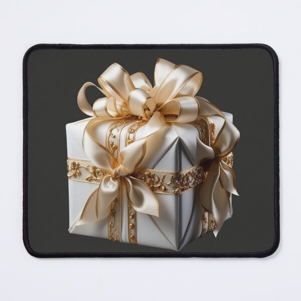 Item preview, White Gift Box with Golden Ribbon designed and sold by Sketch-Shack.