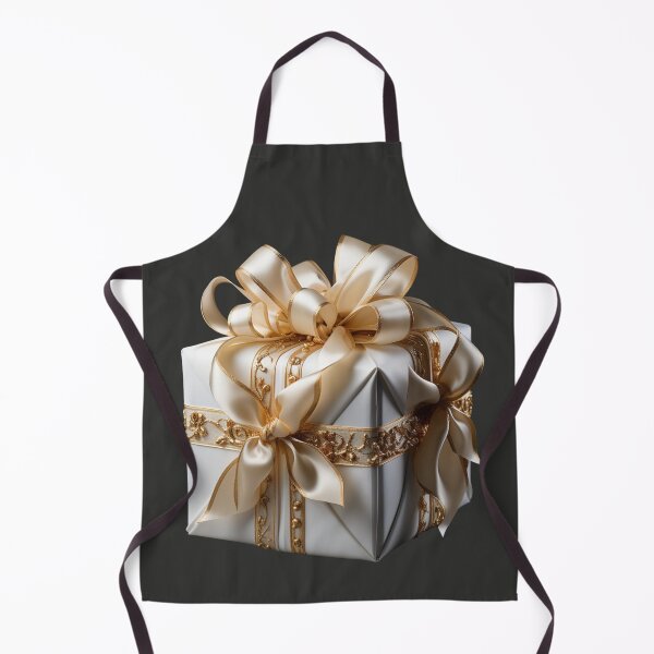 Item preview, White Gift Box with Golden Ribbon designed and sold by Sketch-Shack.