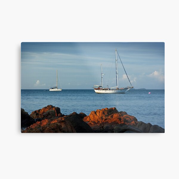 Evening Anchorage Metal Print