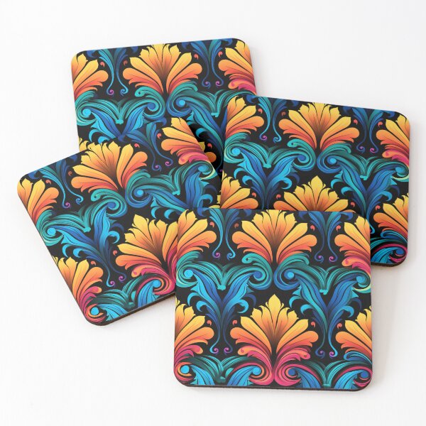 Item preview, Blue Orange Flame Pattern designed and sold by Ellimade.