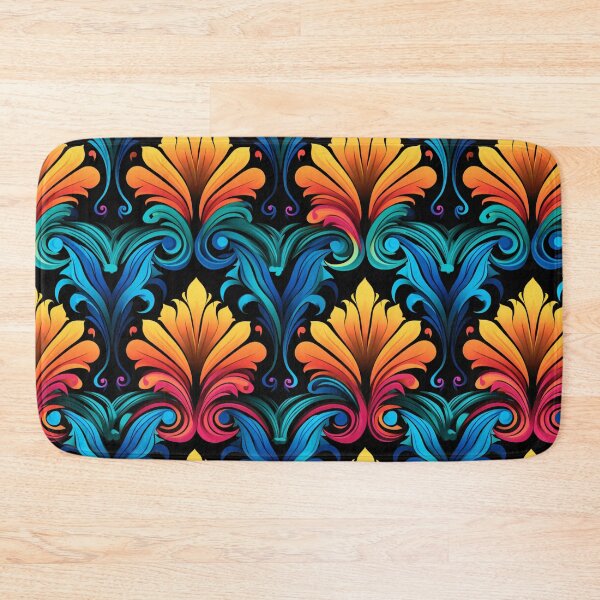 Item preview, Blue Orange Flame Pattern designed and sold by Ellimade.