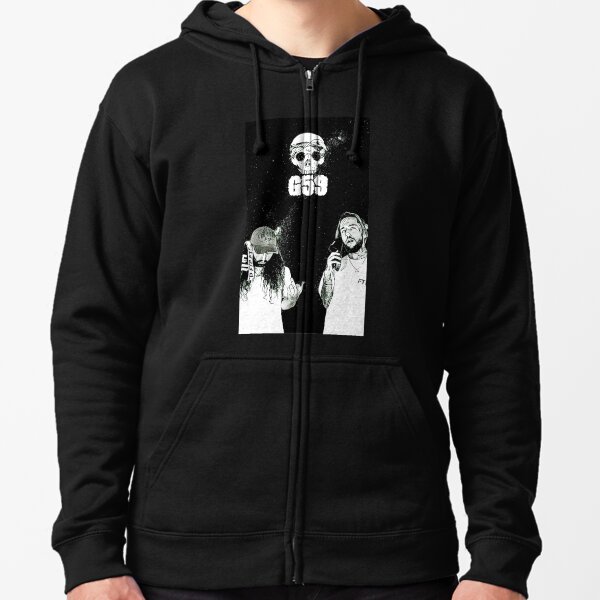 Suicideboys G59 Noir et blanc Espace Design Veste zippée à capuche