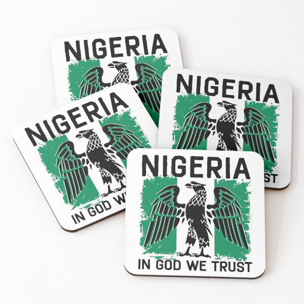 Item preview, Nigeria, Flag & Eagle. In God We Trust. designed and sold by HalfCat.