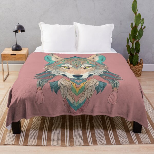 Item preview, Spirit animal, wolf, feather, protection symbol, pastel, winter outfit, autumn outfit designed and sold by zamperoni.