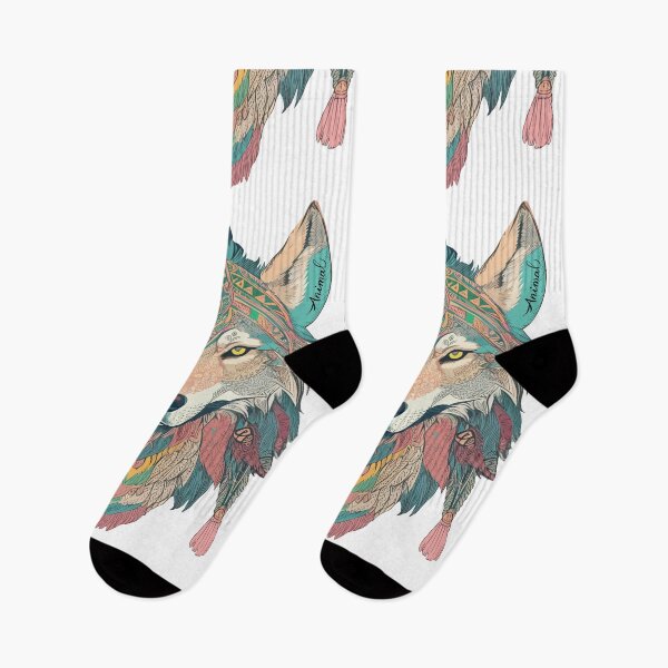 Item preview, Spirit animal, wolf, feather, protection symbol, pastel, winter outfit, autumn outfit designed and sold by zamperoni.
