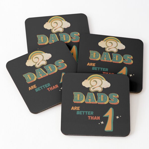 Item preview, 2 Dads Are Better Than One Gay Parents Funny Gifts designed and sold by Dog Terrier Lovers.