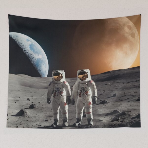 Item preview, Two cosmonauts in space designed and sold by jsebouvi.