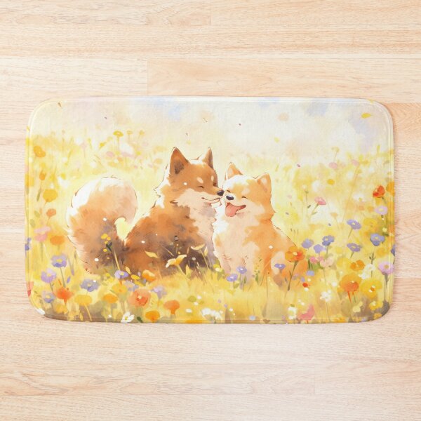 Item preview, Dog in flower field. designed and sold by Fairytale-11.