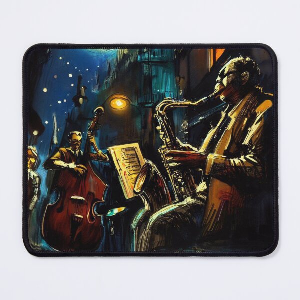Item preview, jazz night bohemian group playing music city designed and sold by shacalacah.