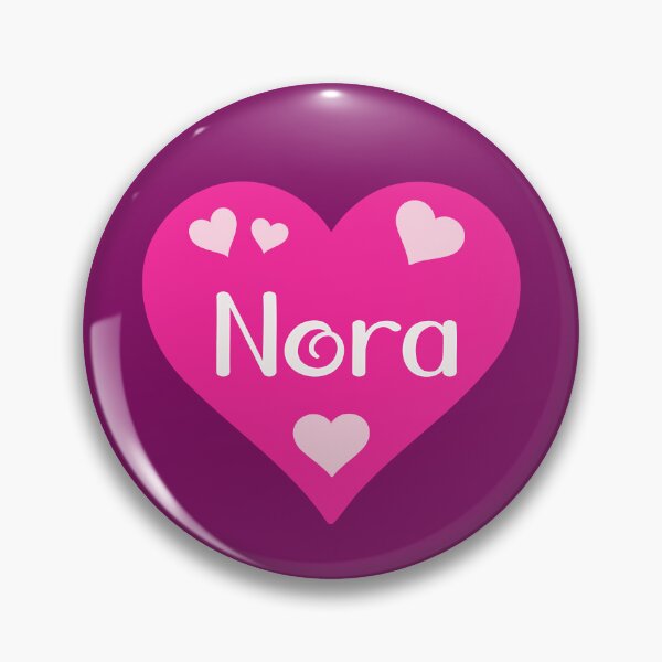 Item preview, Nora Name Pink Heart  designed and sold by Jeallan Designs.