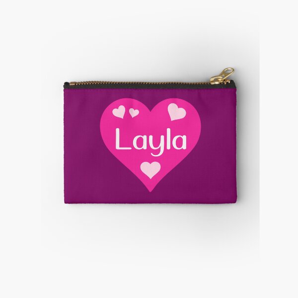 Item preview, Layla Name Pink Heart  designed and sold by Jeallan Designs.