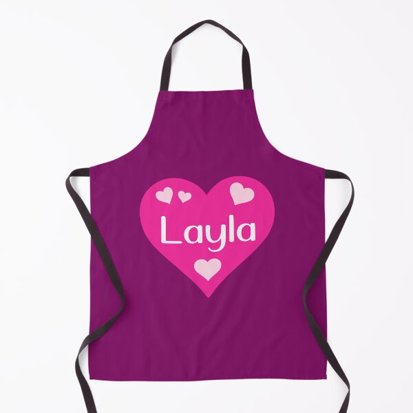 Item preview, Layla Name Pink Heart  designed and sold by Jeallan Designs.