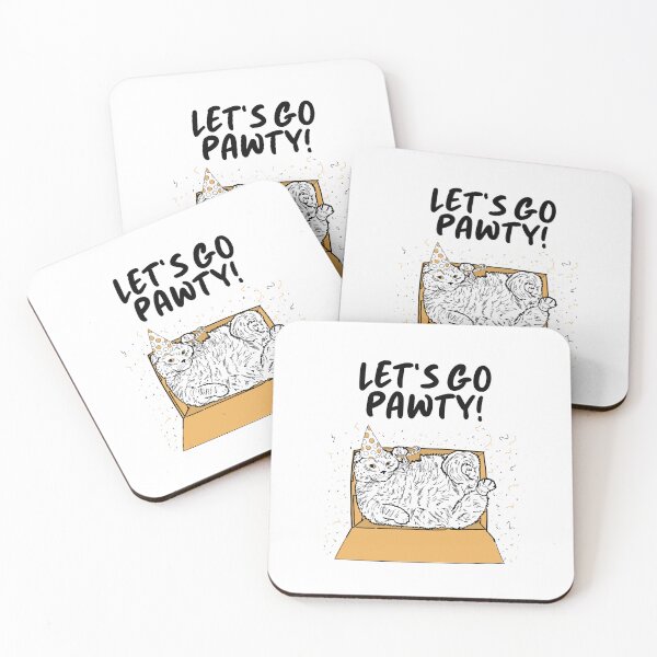 Item preview, Let's go pawty! designed and sold by Tenth-Floor.
