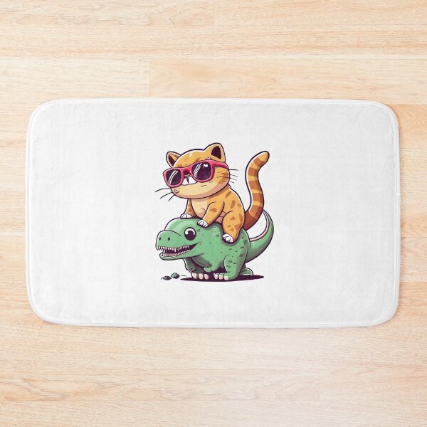 Item preview, cute dino cat designed and sold by SabyDigitalArt.