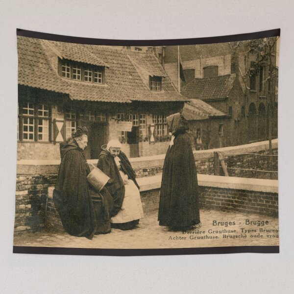 Item preview, Historical Bruges Gruuthuuse and typical women designed and sold by aapshop.