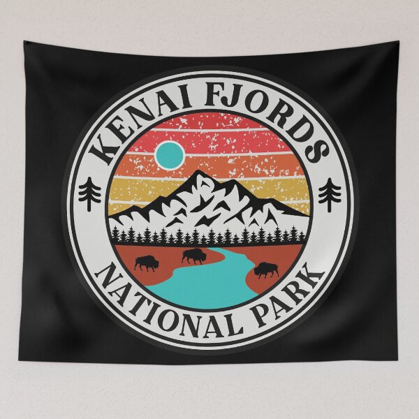 Item preview, Kenai Fjords National Park-Vintage designed and sold by nature-space.