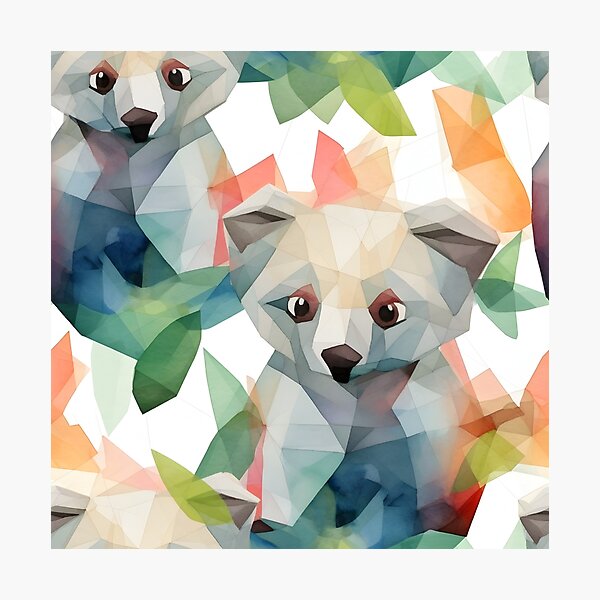 Item preview, Watercolored Koala Pattern Abstract  designed and sold by LynZorHome.