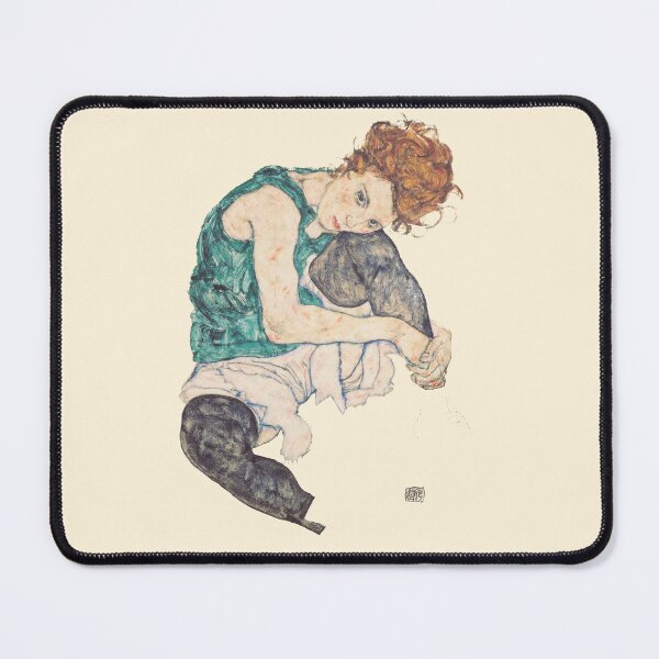 Item preview, Seated Woman With Legs Drawn Up , by Egon Schiele - Original colores designed and sold by MINDTHECHERRY.